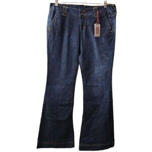 Decree Vintage Flare Denim Y2k Low Rise Jean's NOS Juniors 13